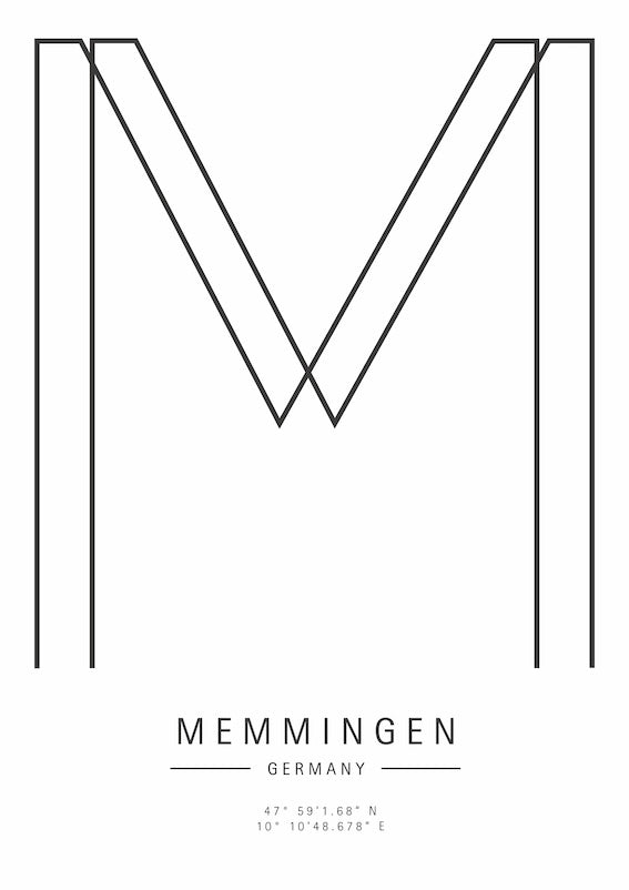 Heimatbild Memmingen – Modernes Statement für Designliebhaber