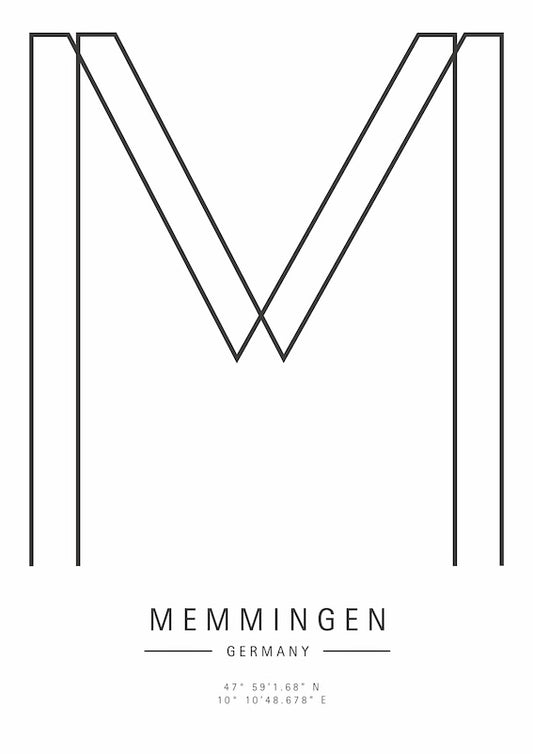 Heimatbild Memmingen – Modernes Statement für Designliebhaber